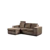 3-Sitzer-Sofa L+R – Ultimativer Komfort in Hotel-Chique Braun